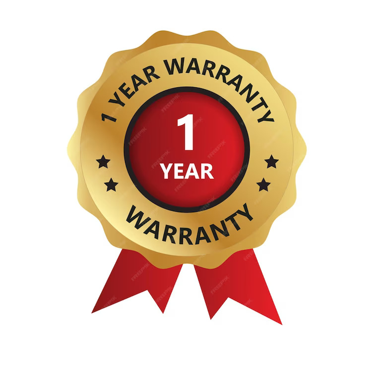 1 Year Warranty